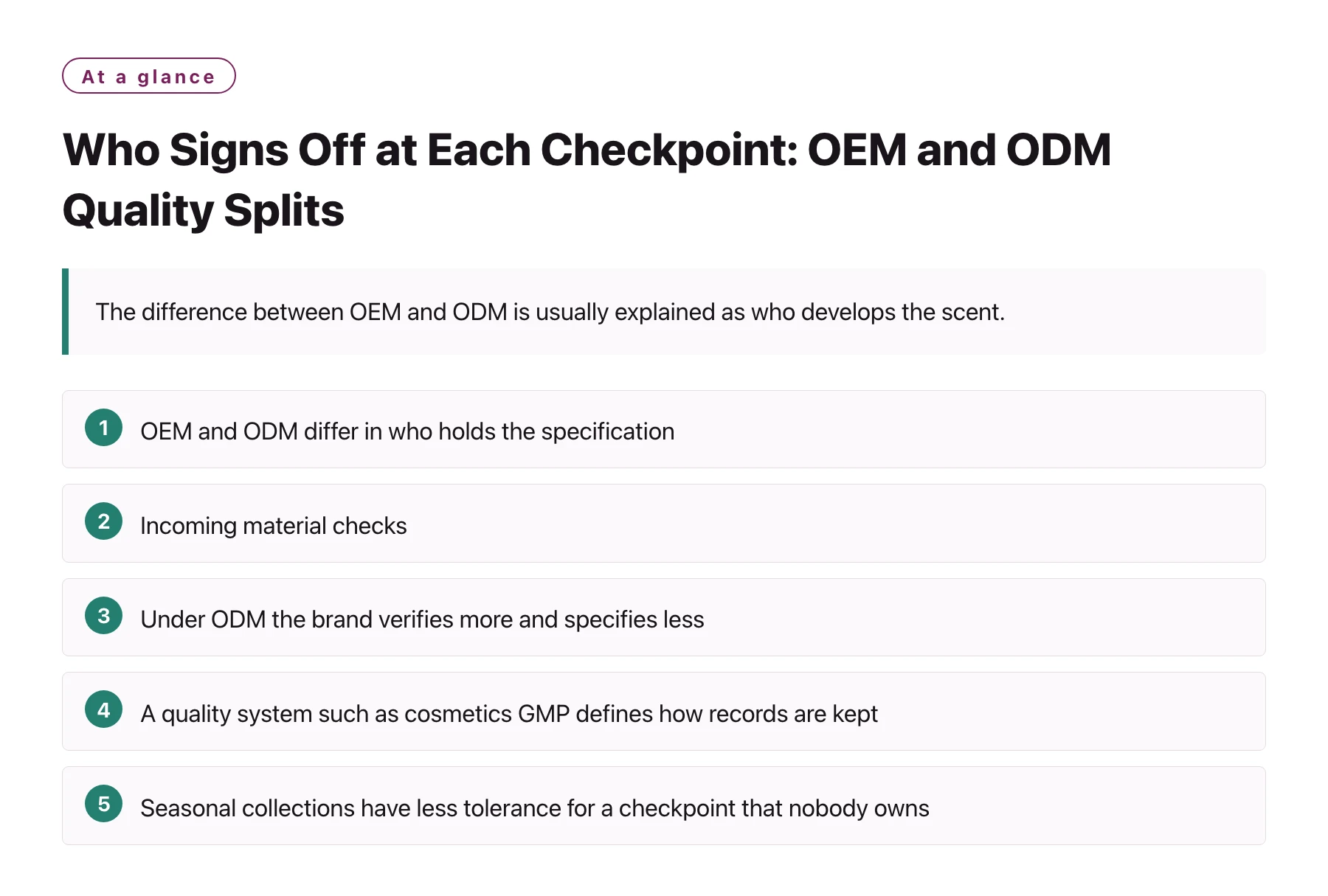 Who Signs Off at Each Checkpoint: OEM and ODM Quality Splits——全文要点速览